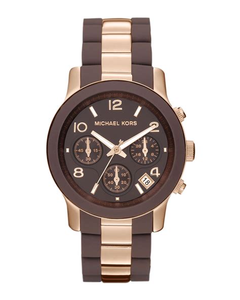 michael kors brown watch band|michael kors silicone watch band.